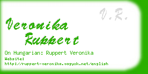 veronika ruppert business card